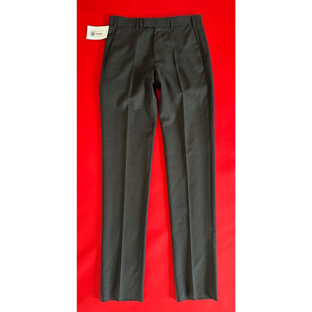Louis Vuitton Mens Cigaret Gray Wool Slim Uniform Trouser Pant Size EU 44 NWT